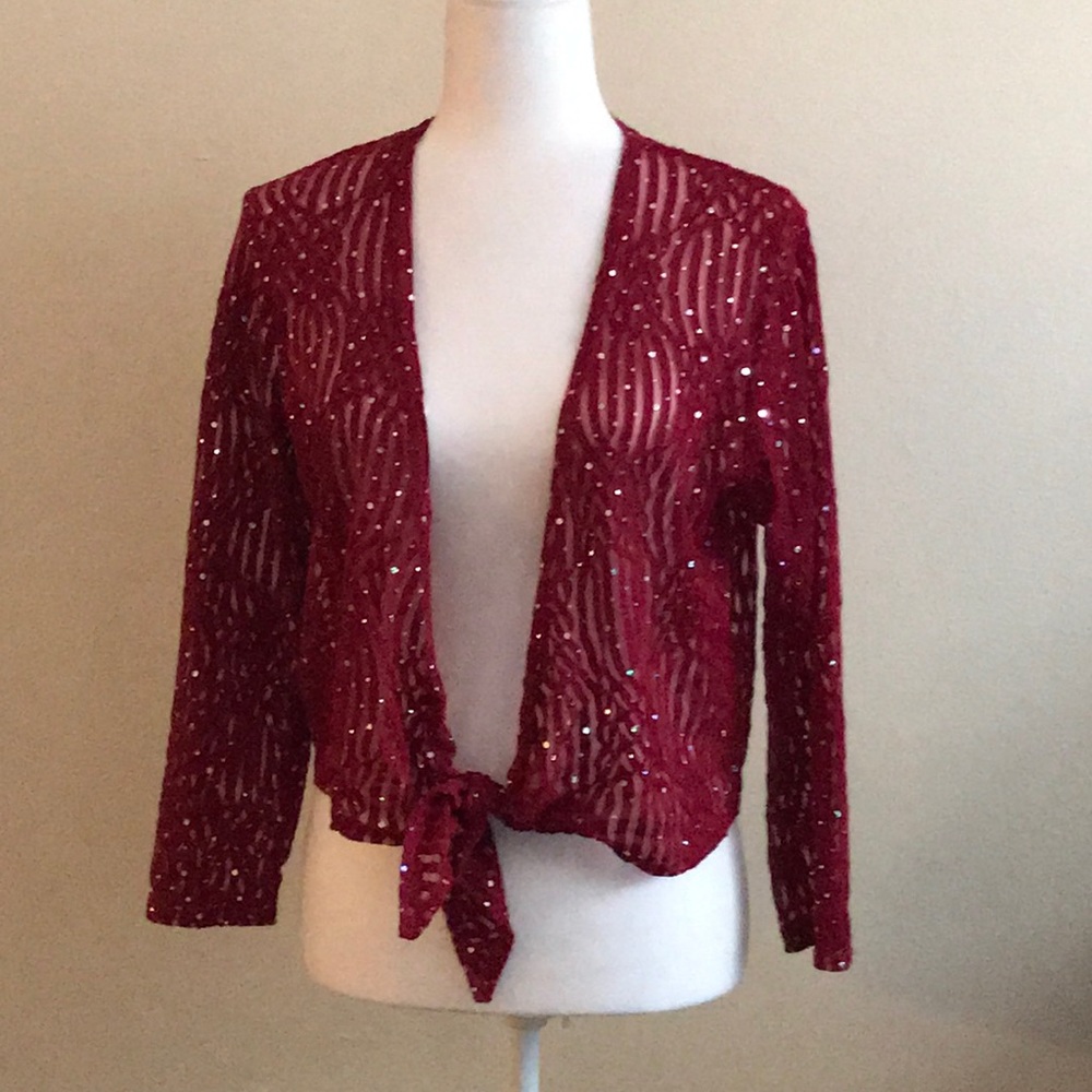 Maxima Sheer Red Top